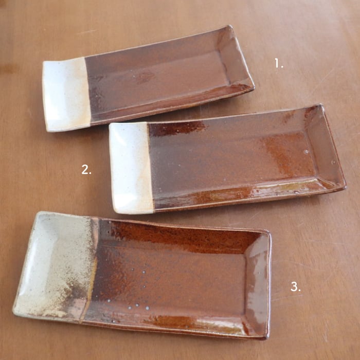 益子焼 えのきだ窯 長角皿 Mashiko-yaki Rectangular plate #264 | 和