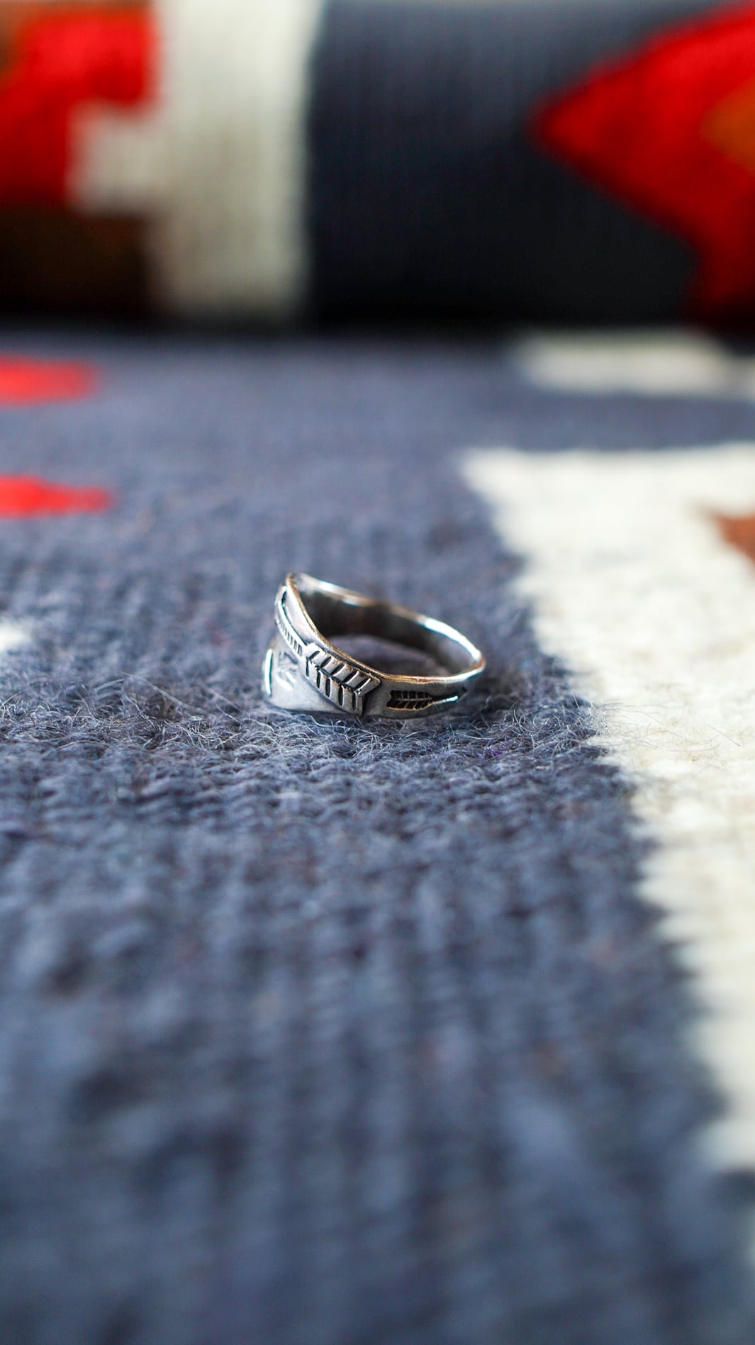 1940-1960s】ナバホ アロー & サンダーバード リング 《ネイティブ