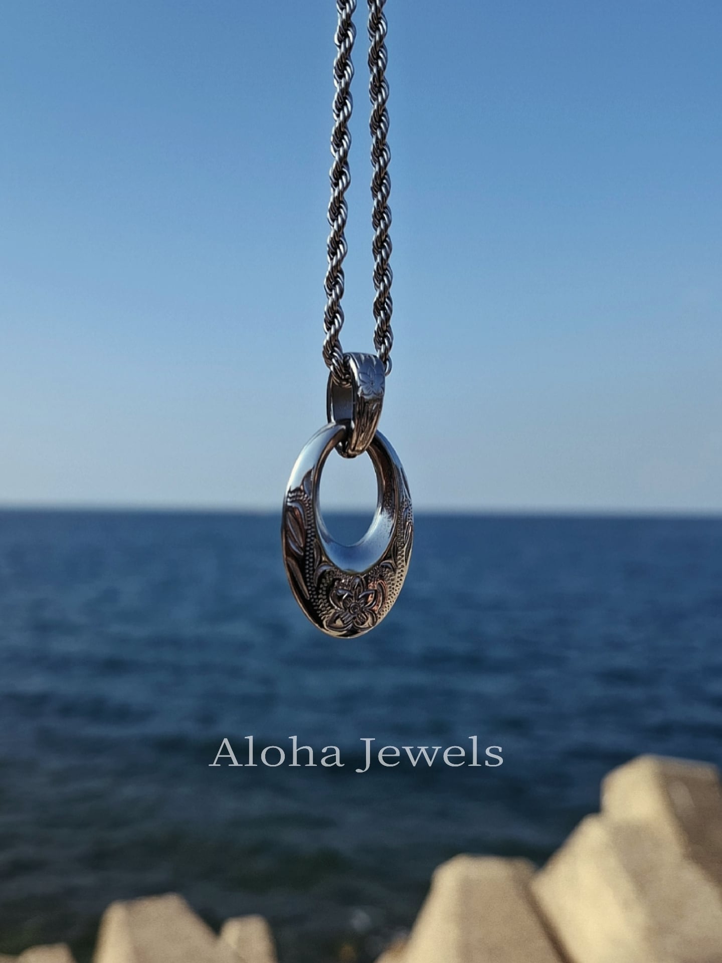 Lei Circle Necklace｜ハワイアンジュエリー リバーシブル サークル