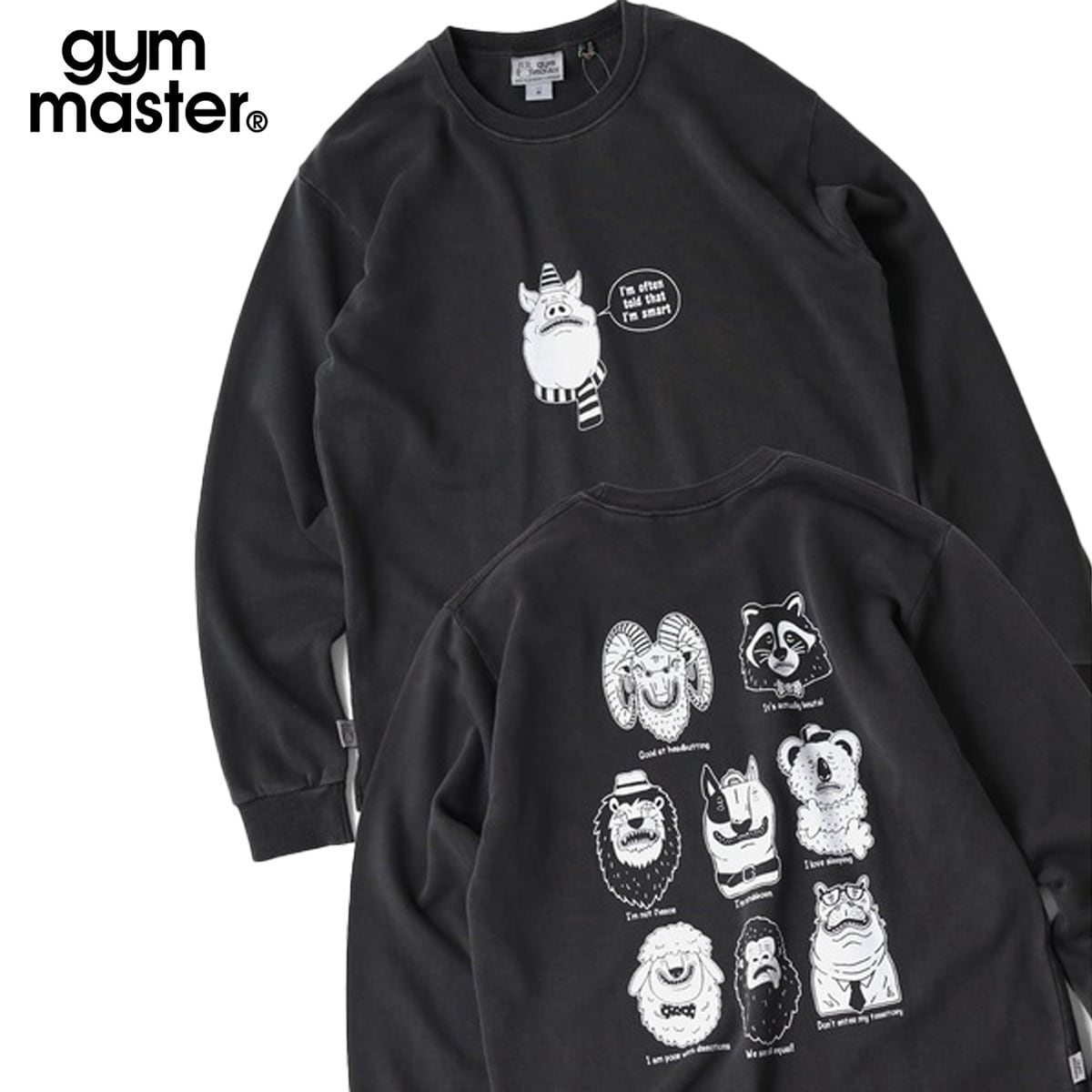 gym master ジムマスター 10oz ピグメントスウェット My hatits ロン