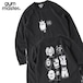 gym master ジムマスター 10oz ピグメントスウェット My hatits ロンTEE 長袖Tシャツ メンズ レディース コットン100% LOVE&PEACE クルーネック トップス G833772 チャコール