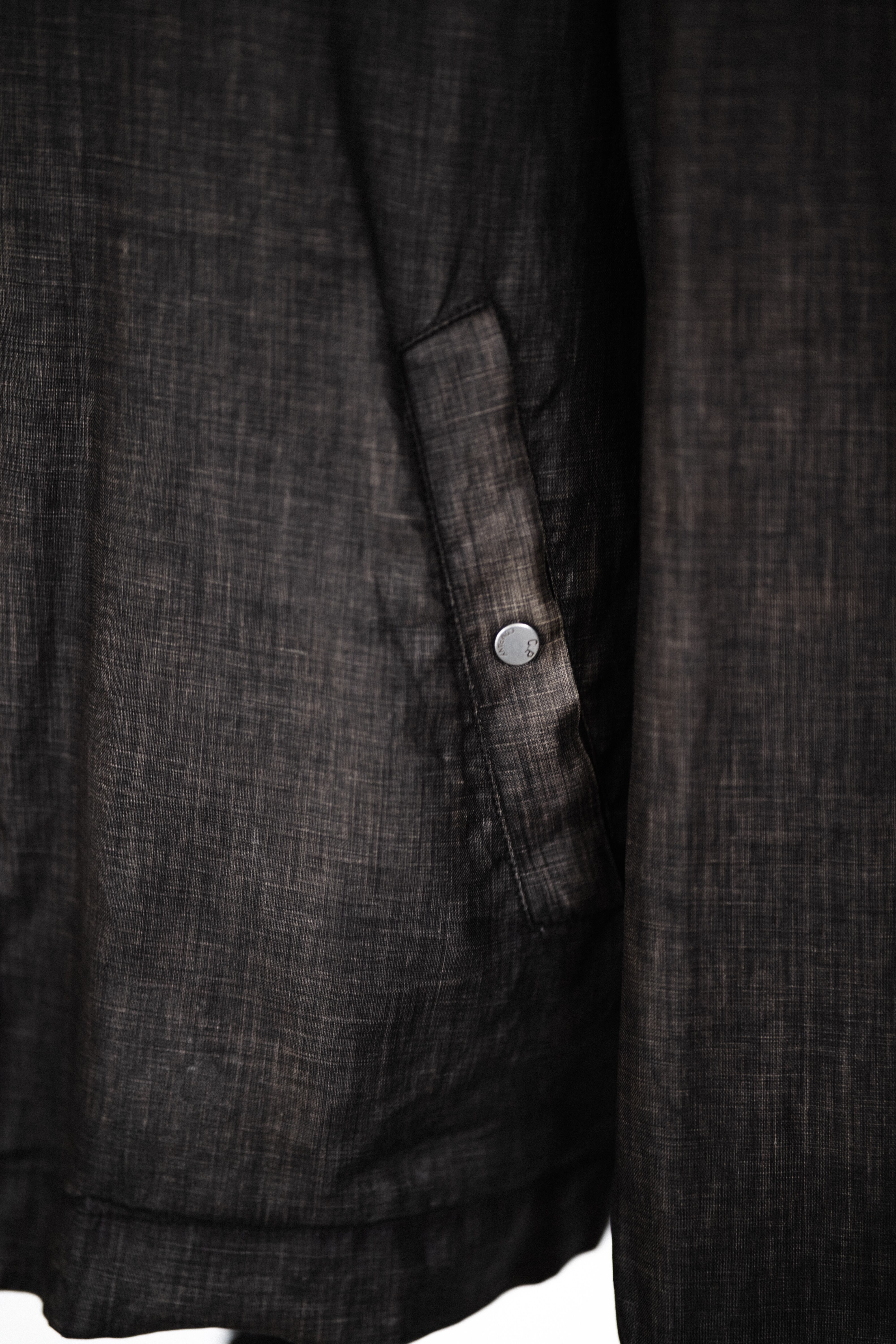 03SS] “C.P.COMPANY” Garment-dyed Spalumatura LINO FLAX Zip up 