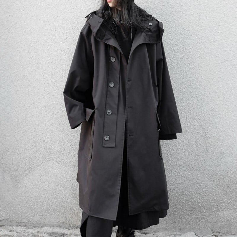 hoodie loose coat(フードルーズコート)-b897 | Loclear(ルクリア)