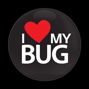 223番 ゴーバッジ I LOVE MY BUG BLACK