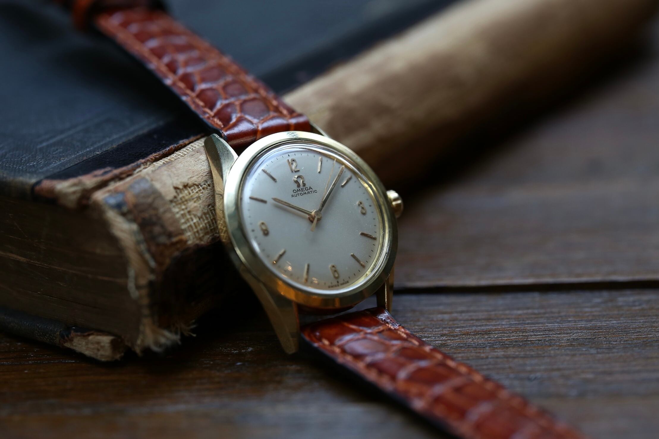 OMEGA】 1955 オメガ ノンネーム 飛びアラビア ボーイズ 初期型全回転