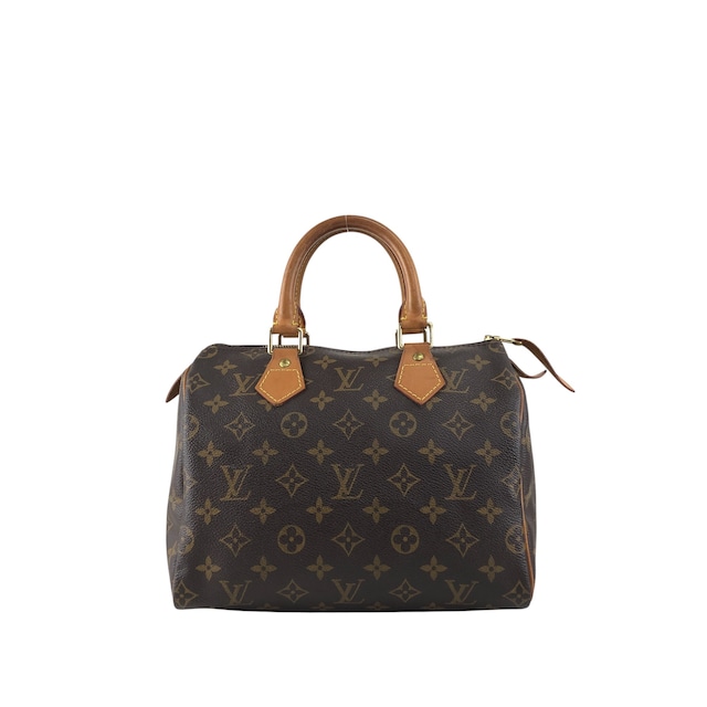 LOUIS VUITTON ルイヴィトン モノグラム ハンドバッグ ブラウン PVC レザー スピーディ25 ミニボストン vintage ヴィンテージ オールド szn2aw