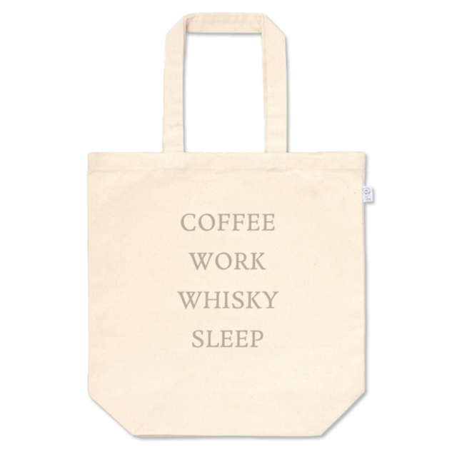 COFFEE WORK WHISKY SLEEP トートバッグ