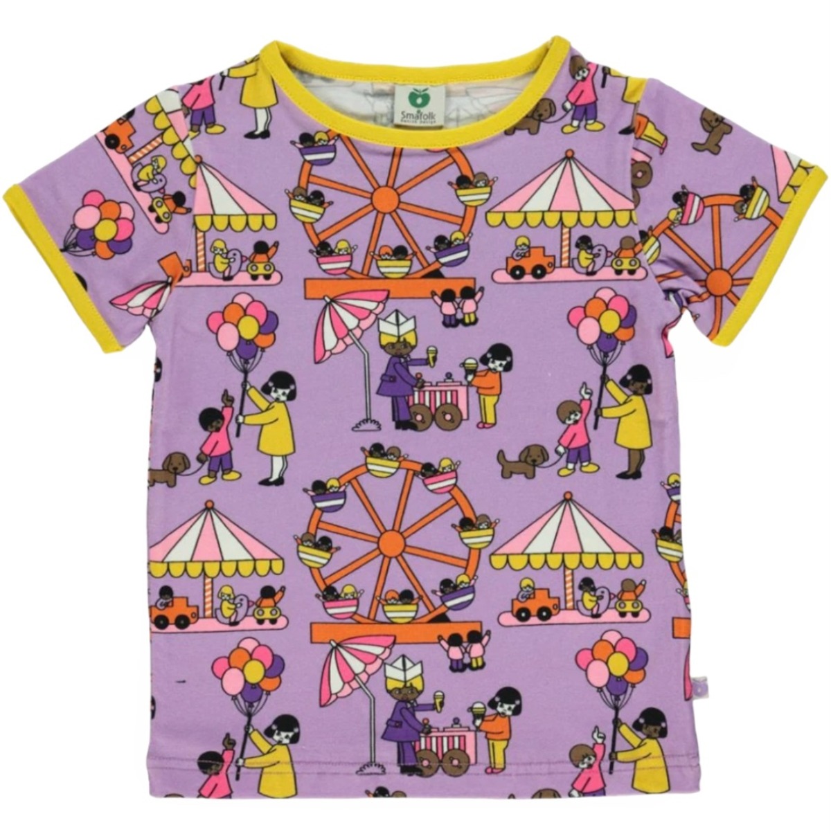 Småfolk T-shirt with Tivoli viola Tシャツ | ropadeaulu