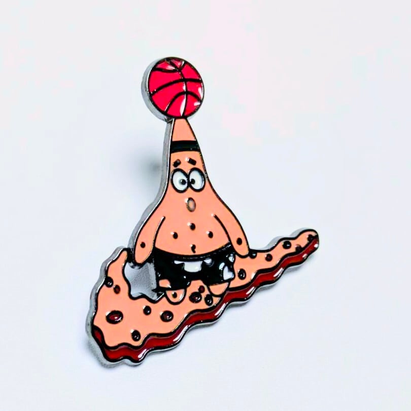 送料無料! ★ピンズ PINS★ピンバッジ 【パトリック / スポンジボブ(バスケットボール)】 〚アメリカン雑貨 アメトイ〛