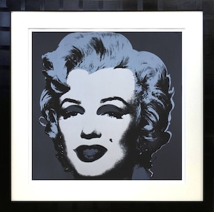 アンディ・ウォーホル「マリリン・モンロー(ブラック)1967」展示用フック付大型サイズジークレ ポップアート 絵画 Andy Warhol