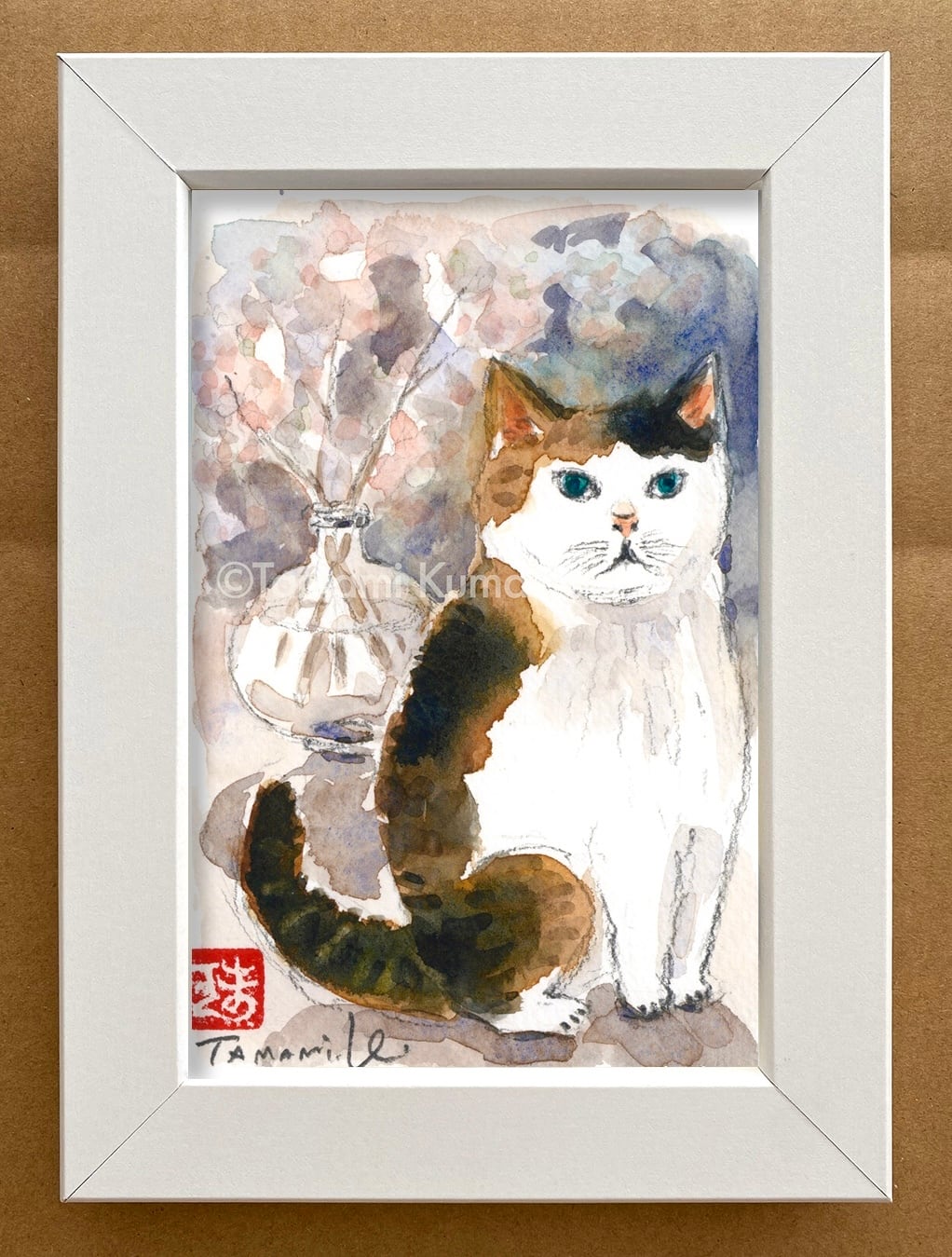 原画「猫は春など待たない」ポストカードサイズ | Any Kind Of Blue 猫