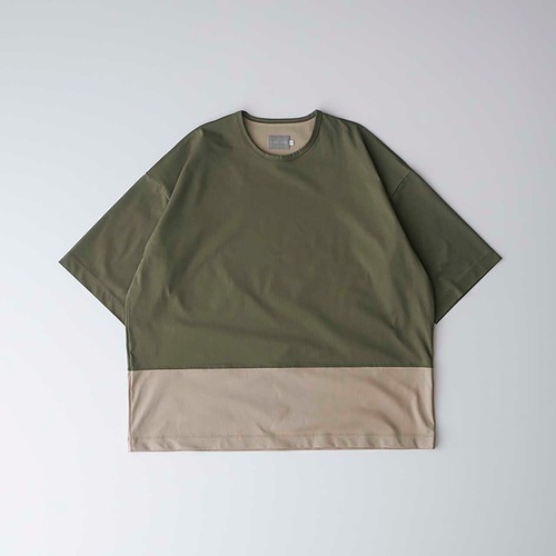 CURLY&Co./BI-COLOR TRICOT TEE