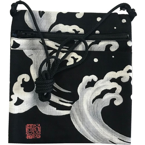 ポーチ 波 202黒