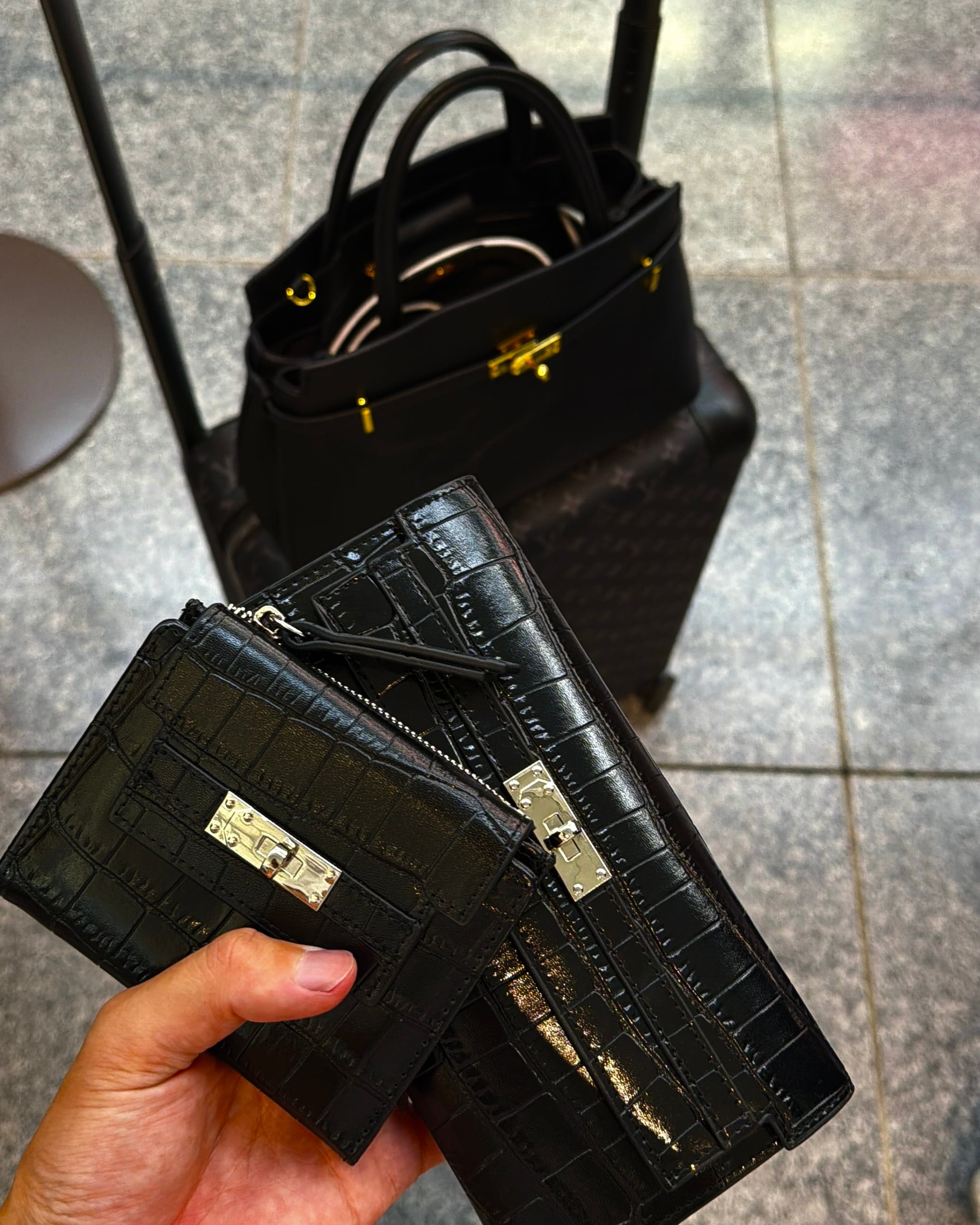 LUXURY CROCO WALLET 本革小財布 ENAMEL【BLB-26006】 | BELINDA