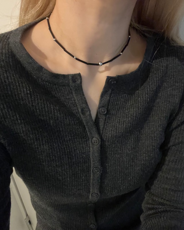 316L Bamboo beads necklace (N210)