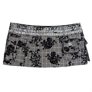 [OPEN AESTHETIC] Embroidered Diamond Multi-Pocket Skirt Pants
