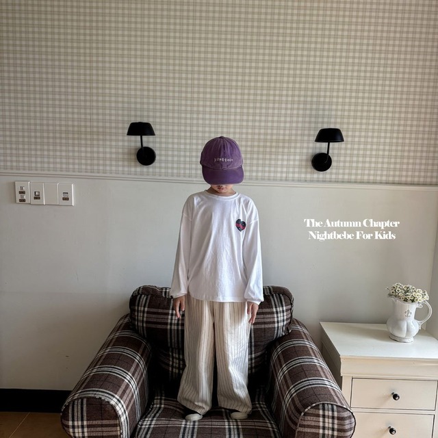 [即納S]≪nightbebe≫dot heart T-shirt ivory 3