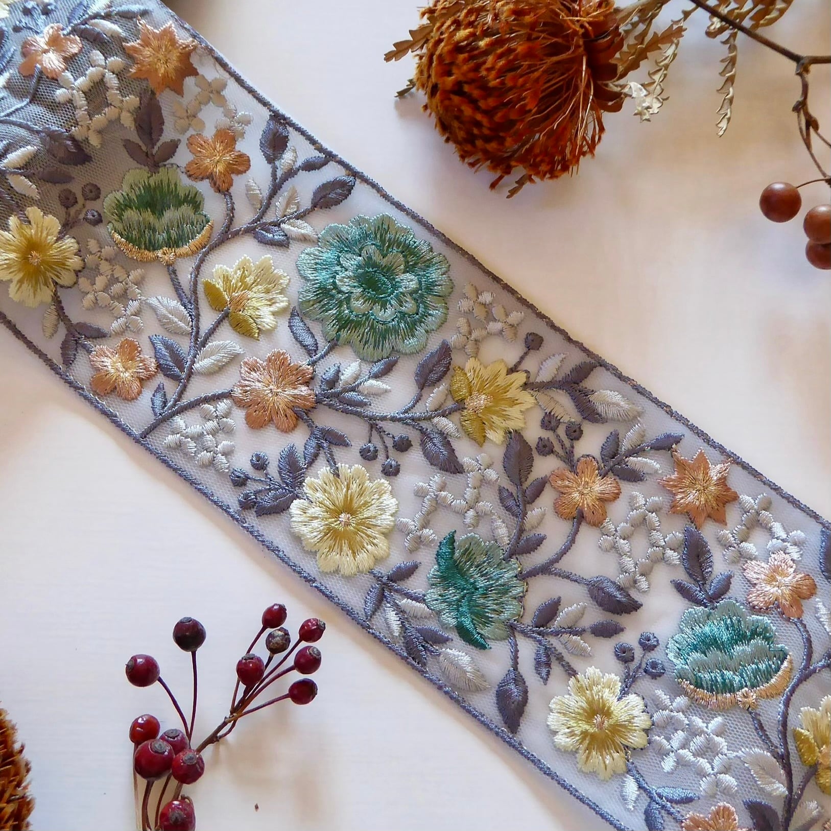 9cm幅 インド刺繍リボン | インド刺繍リボンカット売り「10cm ribbon」