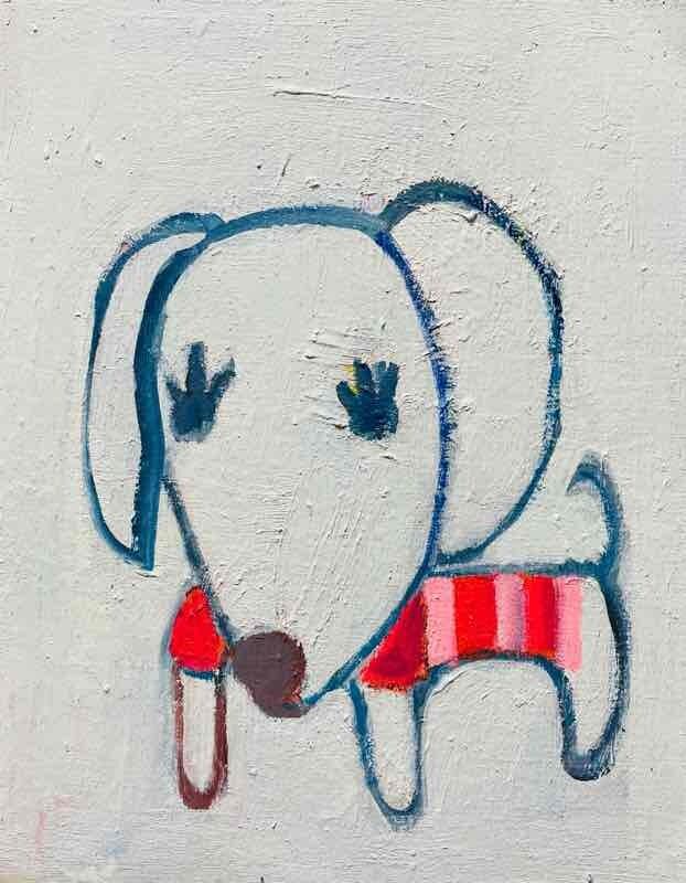 OIL COLOUR | ダックスフント | 油彩画