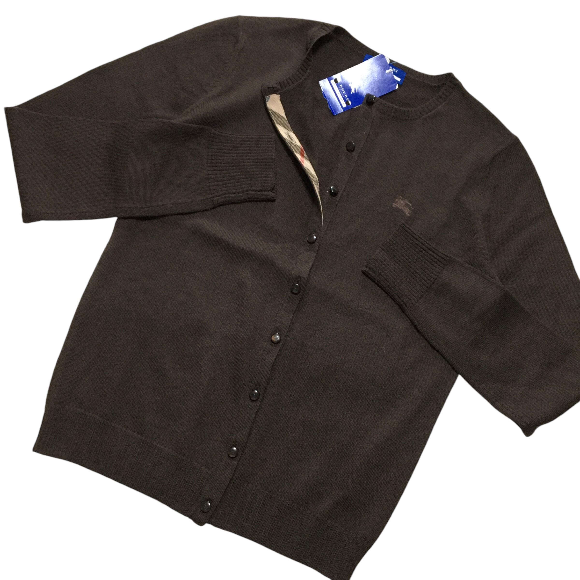 ○01076 burberry tops cardigan バーバリー トップス ニット 長袖