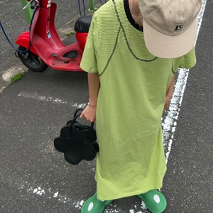 レイヤード風ボーダーワンピース_LN02275