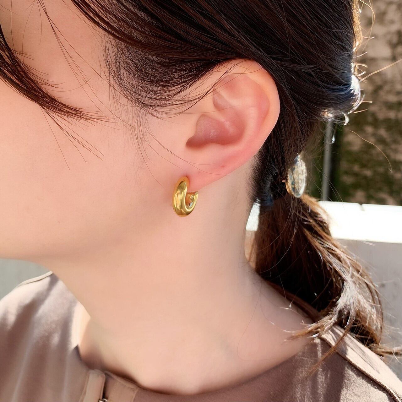 【SELECT】サージカルステンレス　フープピアスレディース　シルバー　ゴールド　アクセサリー