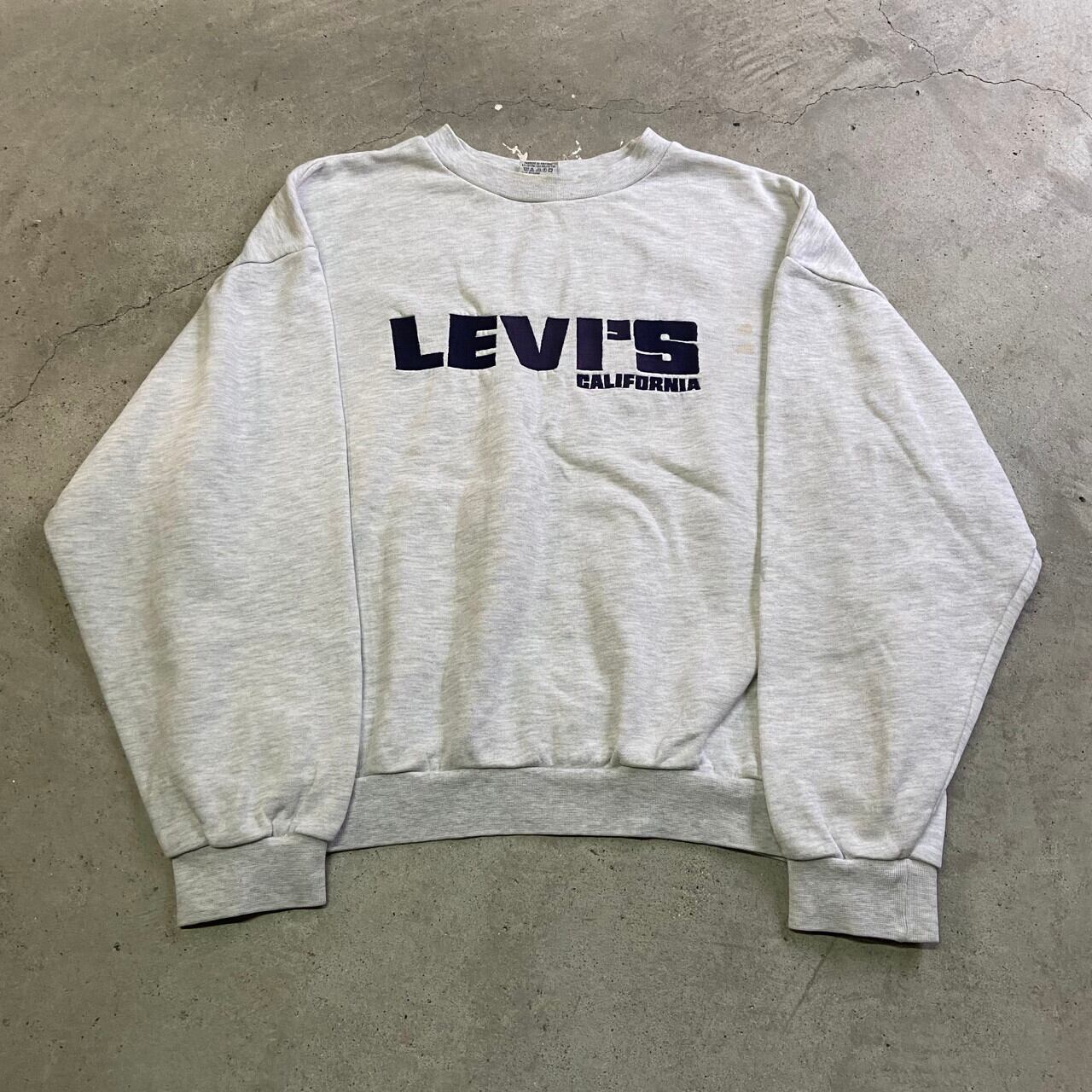 希少 リーバイス LEVI'S ビッグロゴ刺繍 スウェット ホワイト L