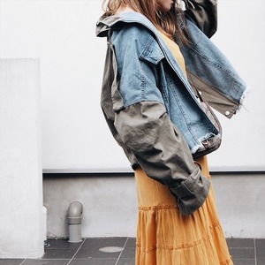 DENIM MILITARY JACKET