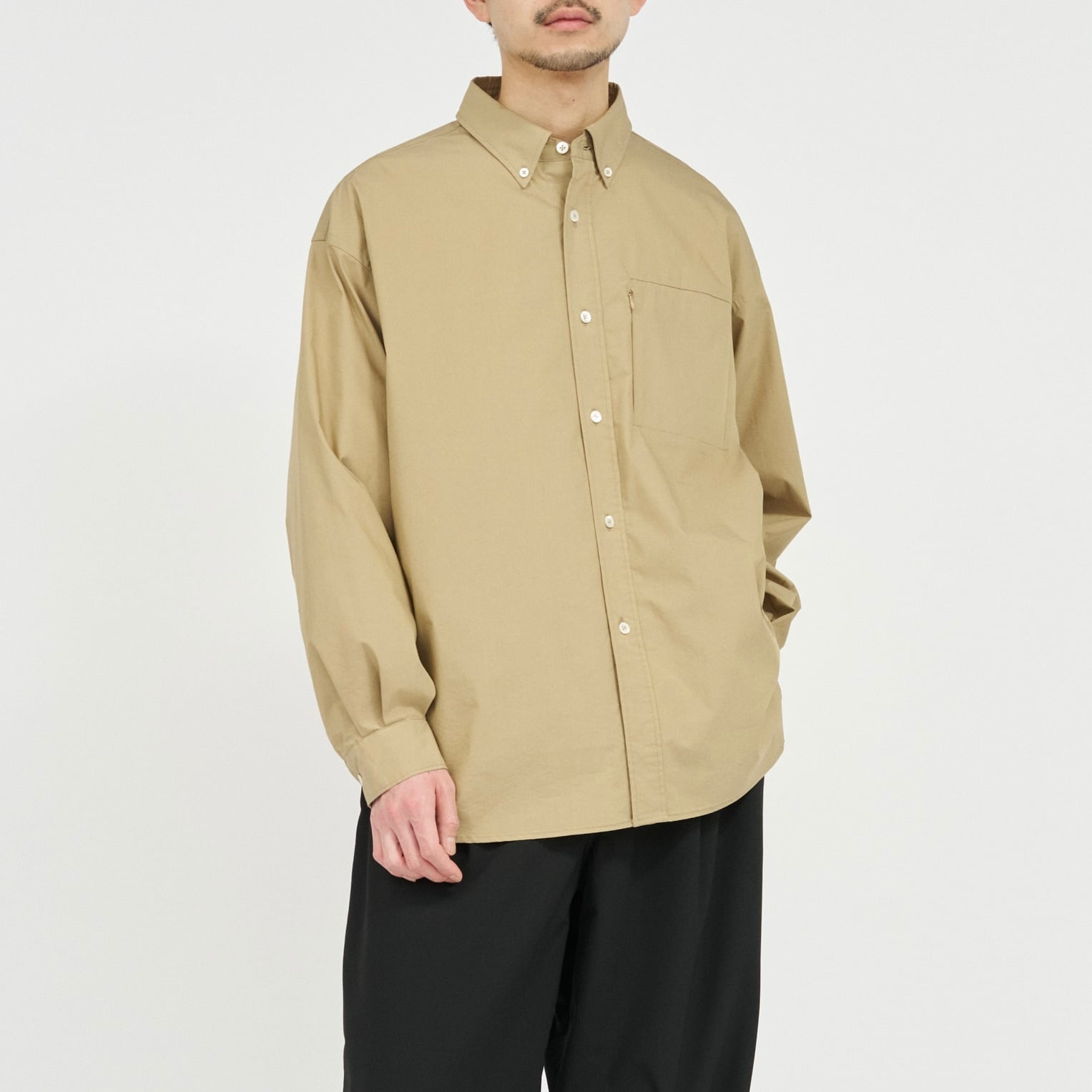 【ベージュ系（28）】Typewriter L/S Shirt FreshService｜SOLOTEX® TYPEWRITER UTILITY L/S B.D SHIRT | 眠家