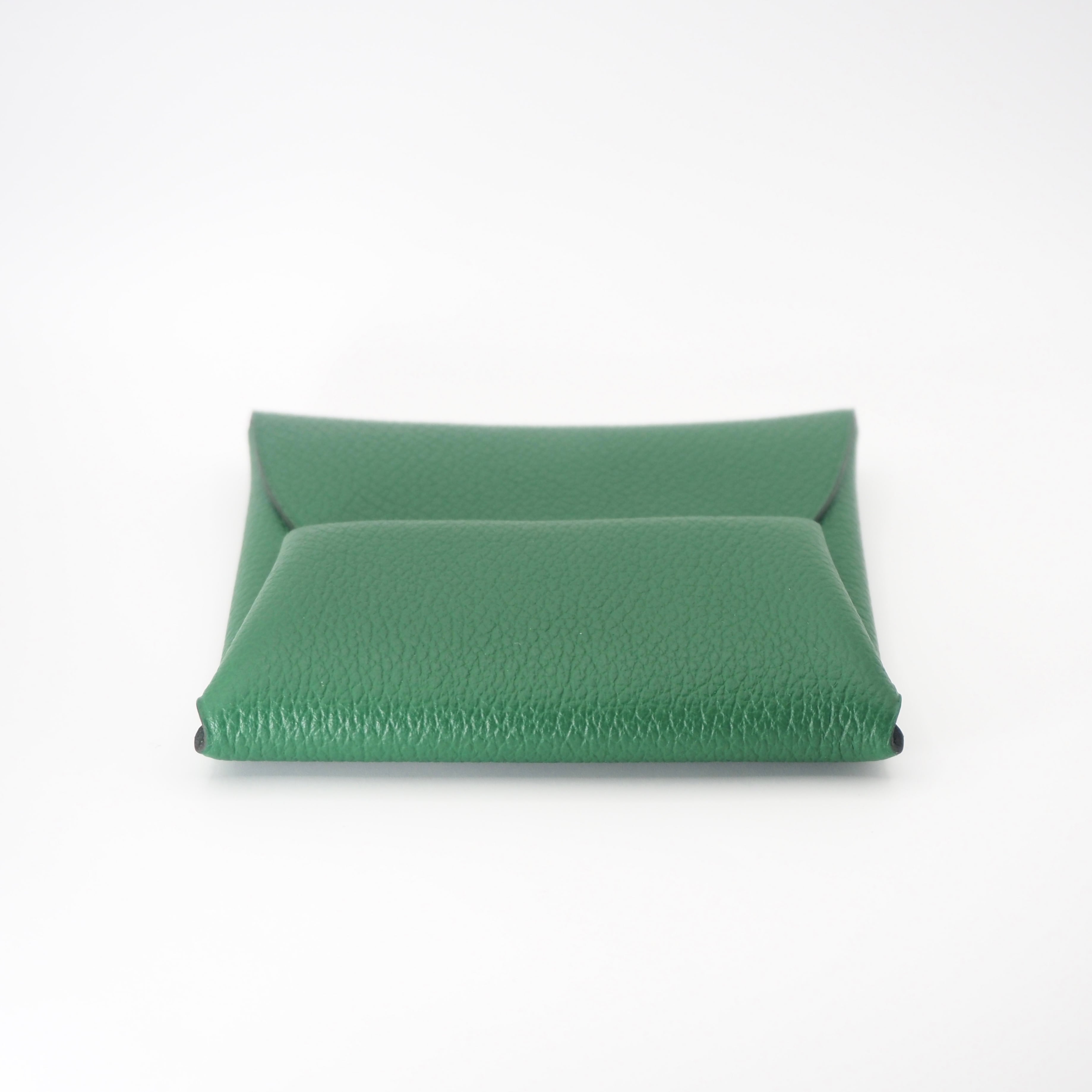 HERMES バスティア コインケース グリーン ゴートスキン エルメス 付属