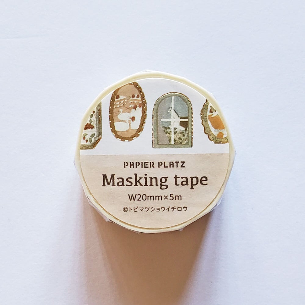 トビマツショウイチロウ 金箔入りマスキングテープ 箔入りframe