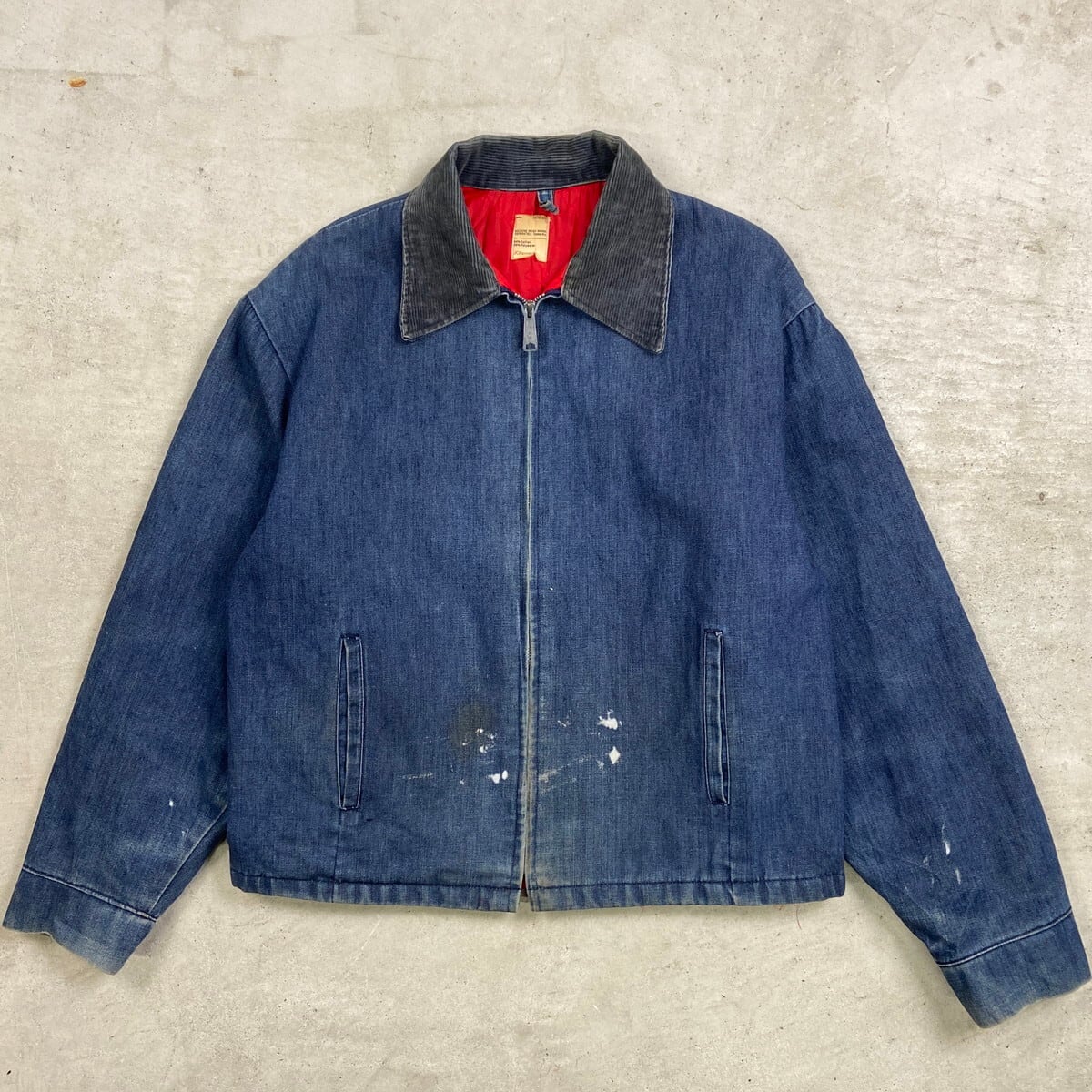 70年代 JCPenney デニムワークジャケット コーデュロイ襟 メンズXL相当