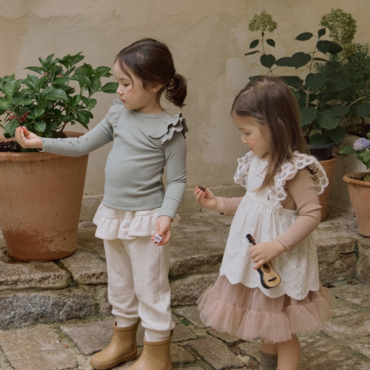 春ふんわり柔らかなガーゼスカート