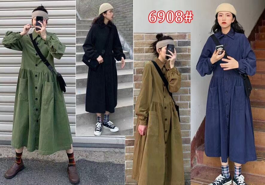 レギュラーカラーワンピース