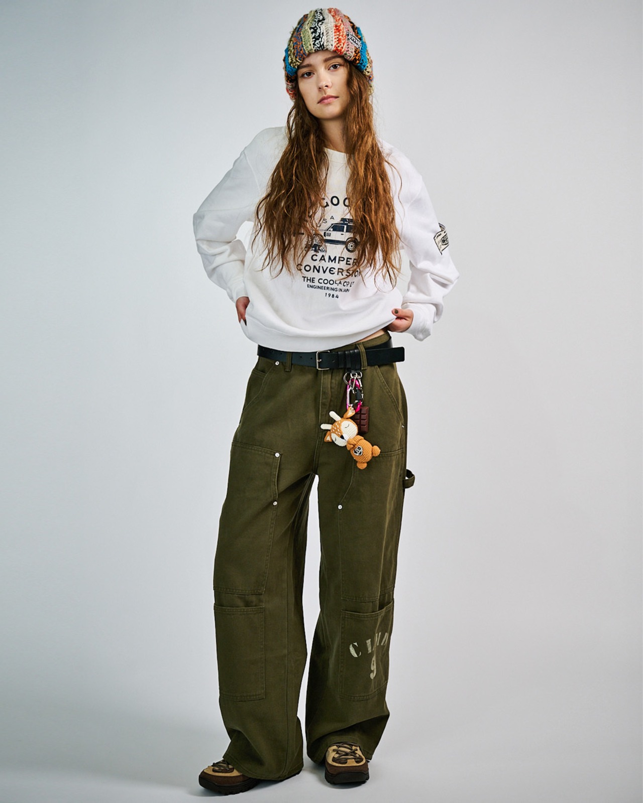 キャンパーDOGプリントベーシックTOPS (NAVY)　CQ-49072