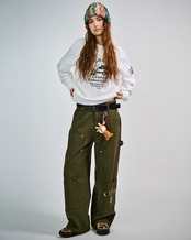 キャンパーDOGプリントベーシックTOPS (NAVY)　CQ-49072