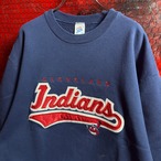 1990s USA インディアンズ　スウェット　INDIANS MLB ネイビー　ジャージーズ