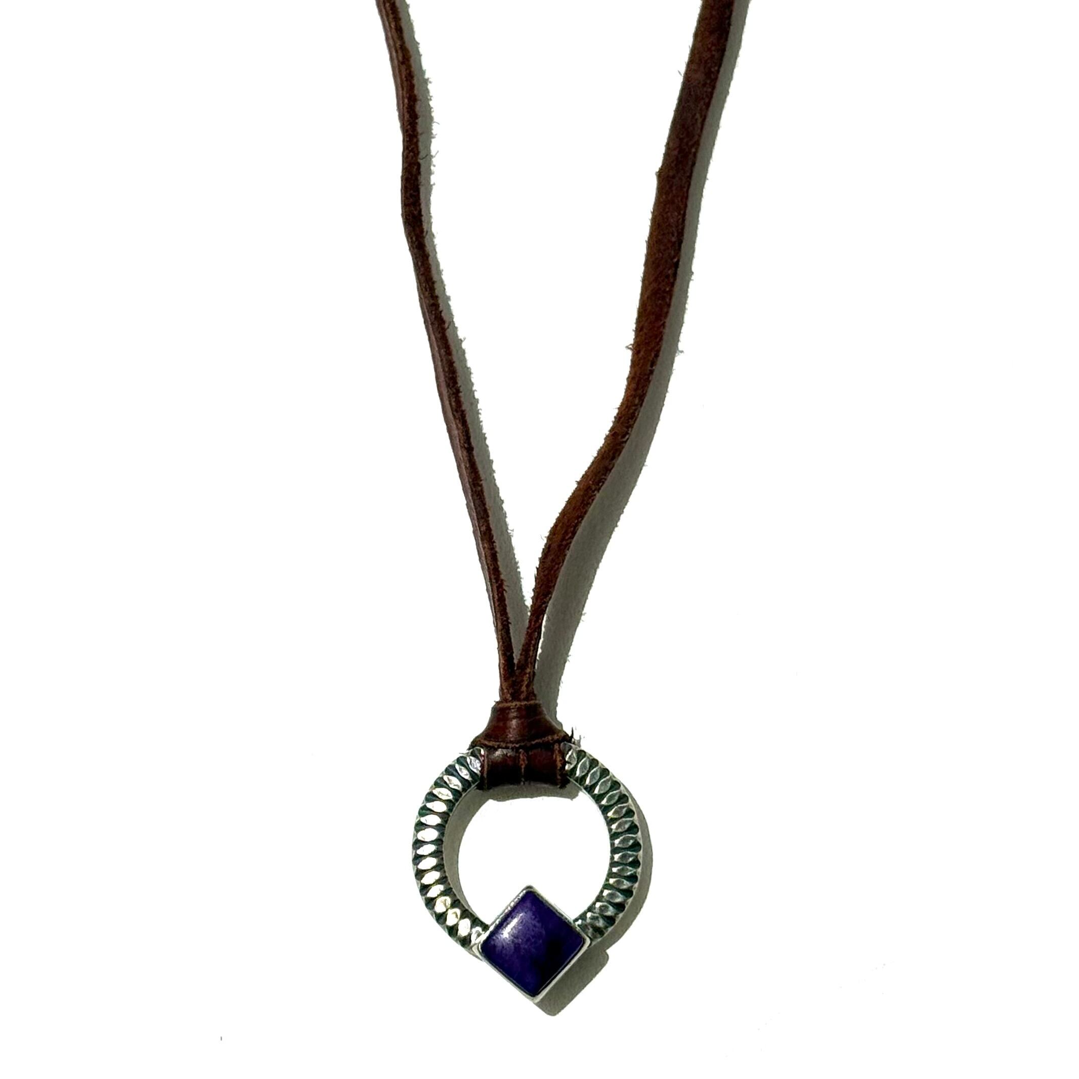 Jesse Robbins” Coin Silver Traveler Pendant インディアンジュエリー