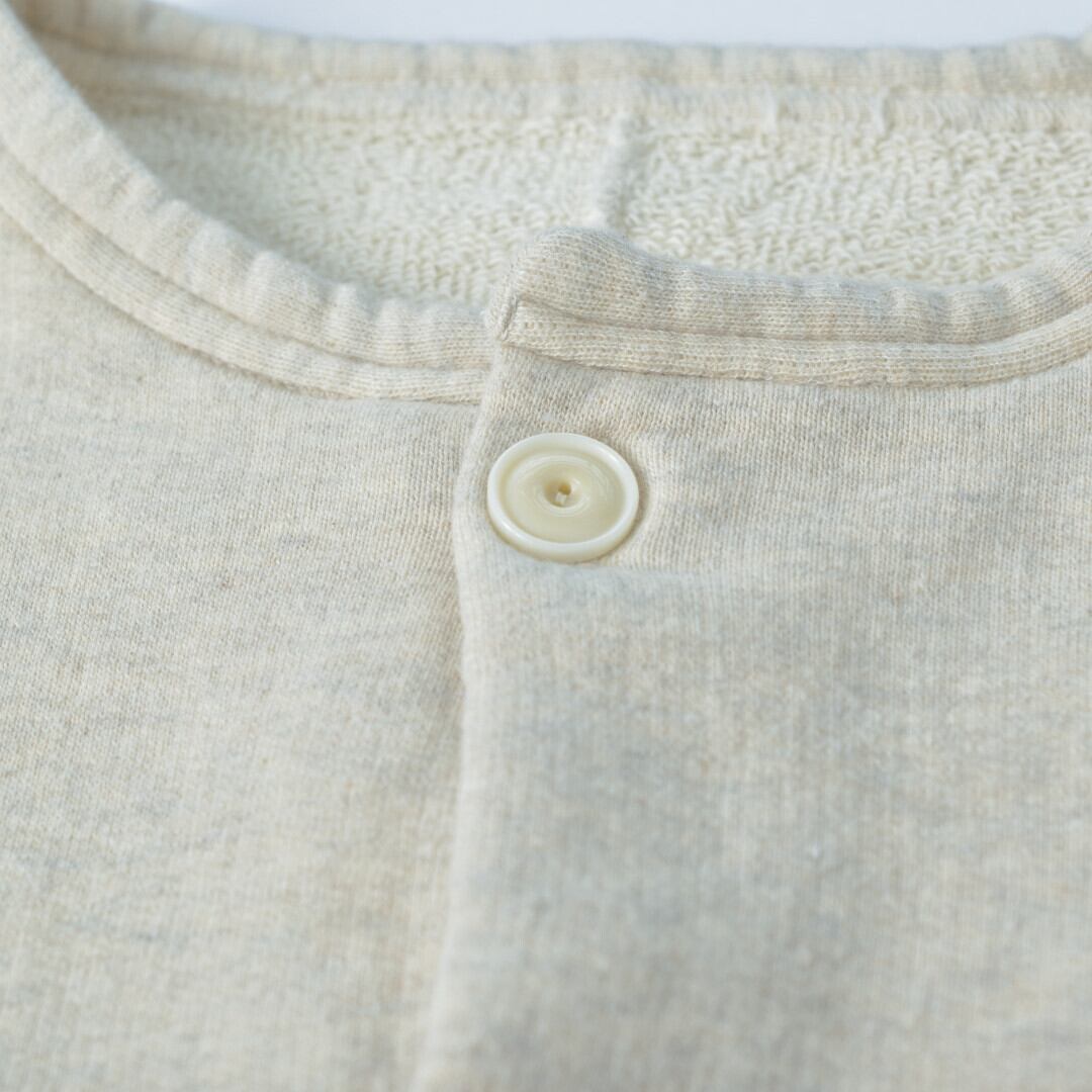 快晴堂 カイセイドウ Girl's吊り裏毛ボタンベスト・オートミール