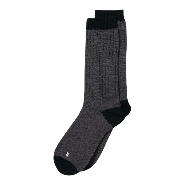 【Little Yarmouth】Utility Rib Sox(BLACK)