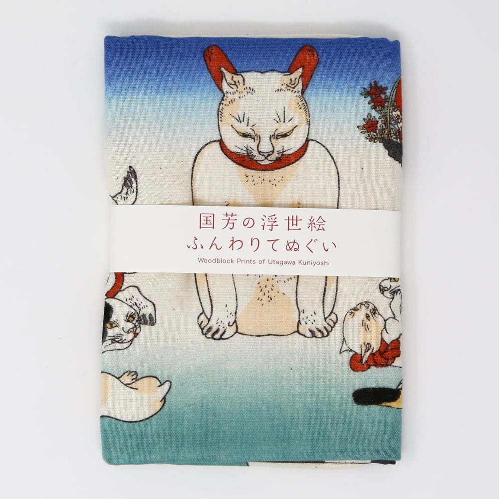 猫手拭い(歌川国芳のふんわりてぬぐい)猫うちわ  マスノヤ衣料品店・マスノヤ猫雑貨店 powered by BASE