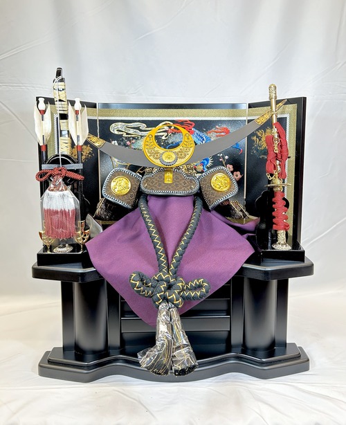 五月人形 兜 10号 上杉謙信兜セット 1084 金彩水流柄に竜柄刺繍 収納セット 伝統工芸品 戦国武将の兜 かぶと 兜飾り コンパクト 端午の節句 初節句 お祝い 誕生祝い プレゼント こどもの日 海外土産 こだわりの兜 日本文化 日本伝統 日本土産 菖蒲の節句 伝統工芸