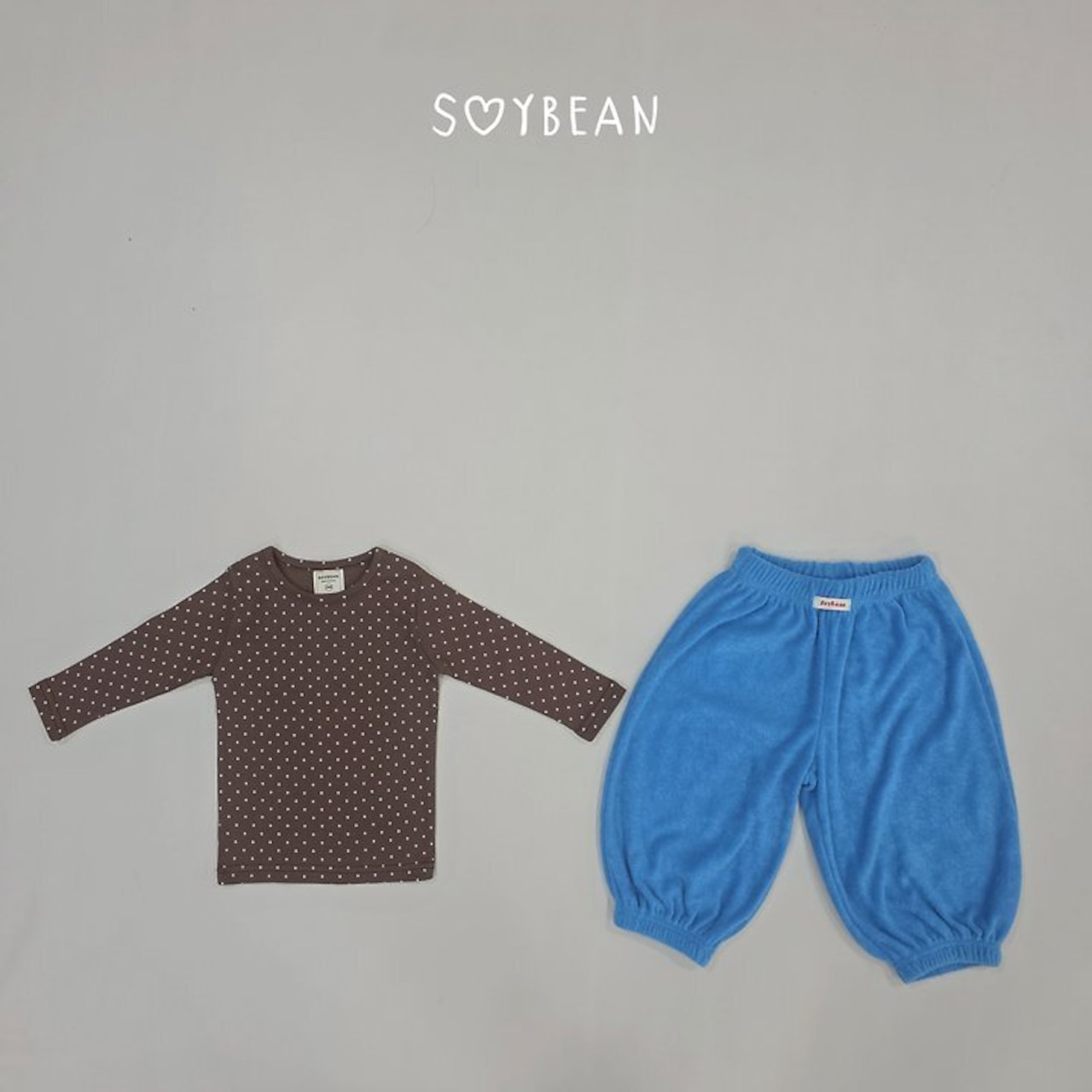 【取寄】SOYBEAN ドットココ上下セット|秋服|韓国子供服| 26/AT