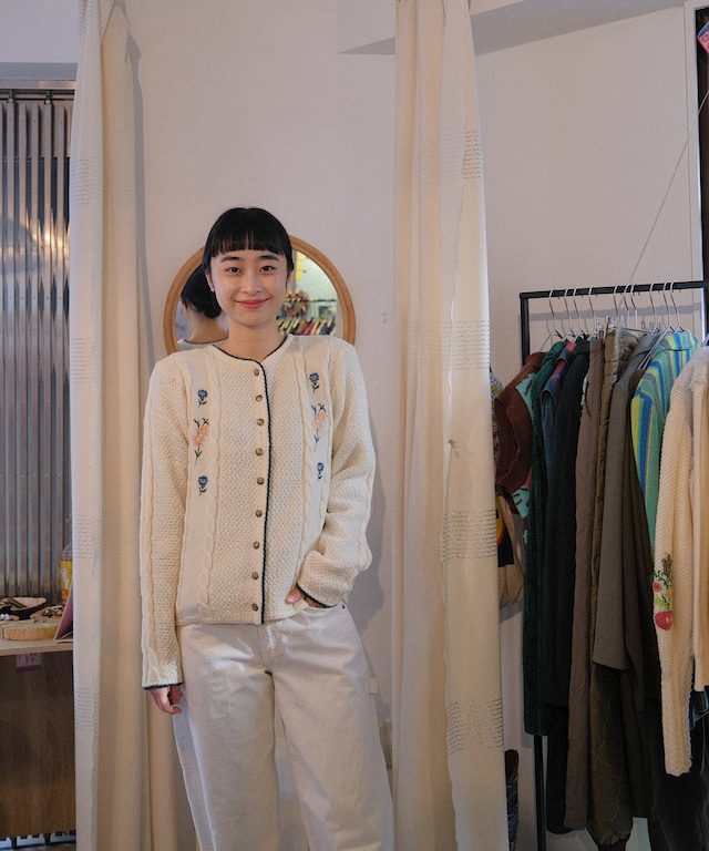 【送料無料】European puffsleeve cardigan