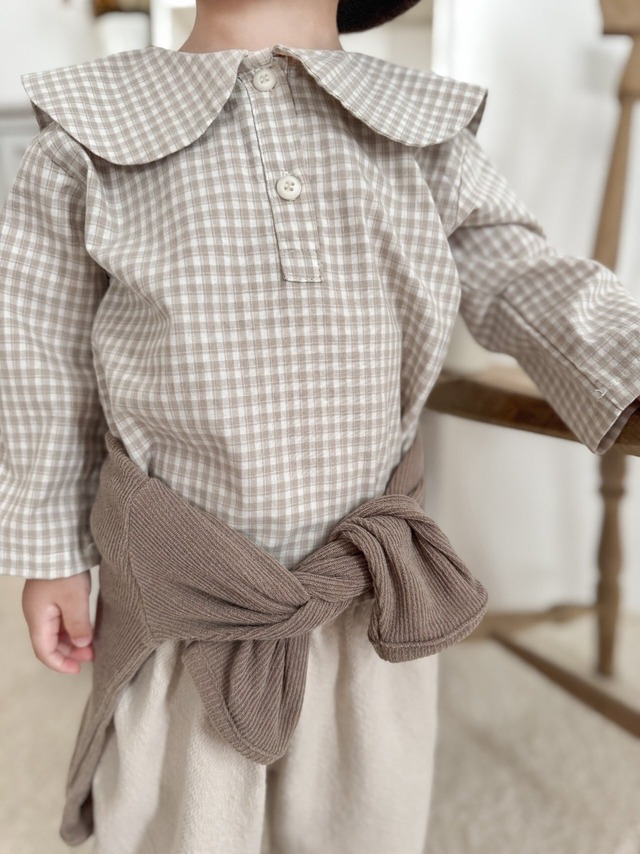 ⭐︎即納⭐︎[mimimarket] sunny check blouse