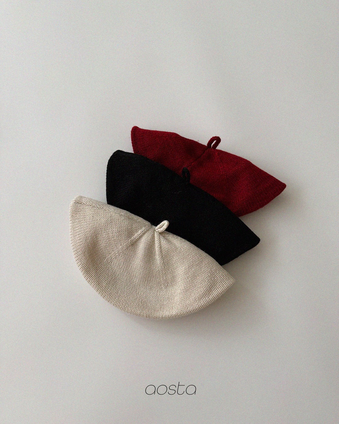 knit beret【aosta】※10月上旬〜中旬発送予定