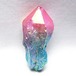 オーラクリスタル 原石 マルチカラー エレスチャル オーラ水晶 一点物 171-8724