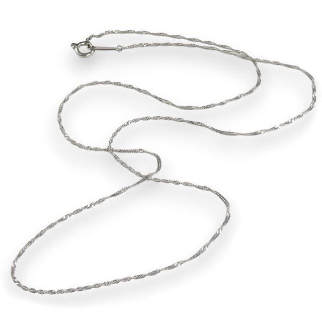 プラチナ ツイストチェーンネックレス Pt850 約43cm プラチナ ツイストチェーンネックレス Pt850 約43cm 35000→24500