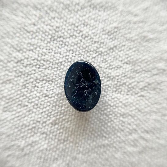 イタリア オーバルディープネイビー 13㎜