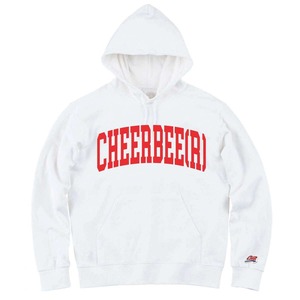 College Logo Hooded Hoodie -White-